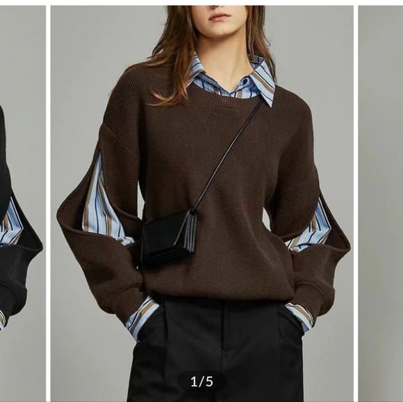 Commense Sweaters - Commense Brown Sweater for Women